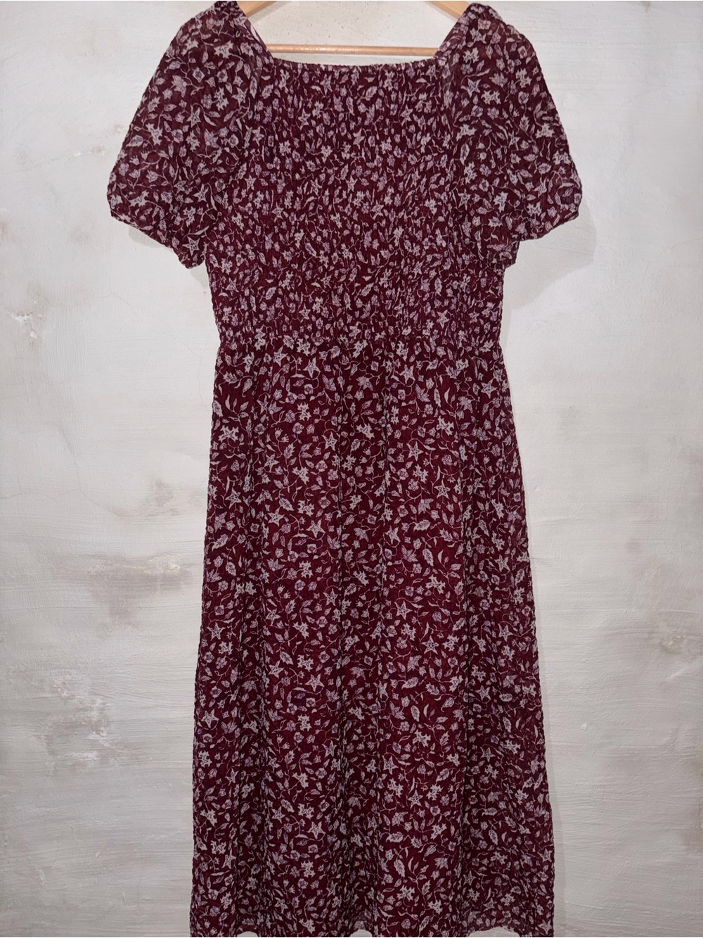 Madewell Lucie Smocked Midi Dress - Picture 3 of 6